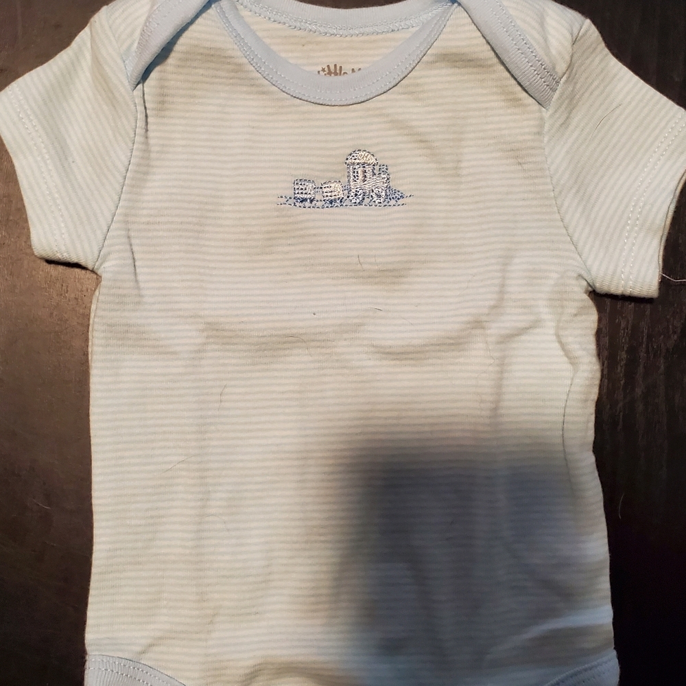 Little Boy Train Onesie 3 Months